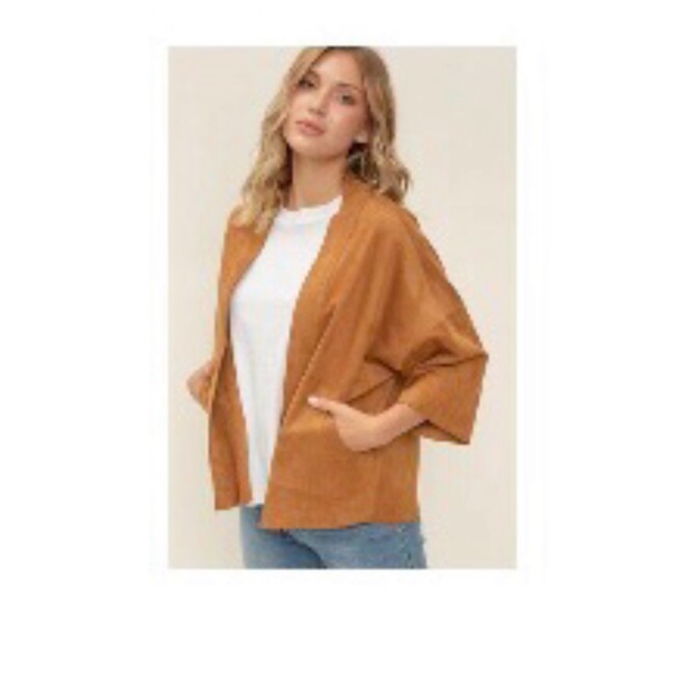 Voy brand suede cardigan . Size medium.